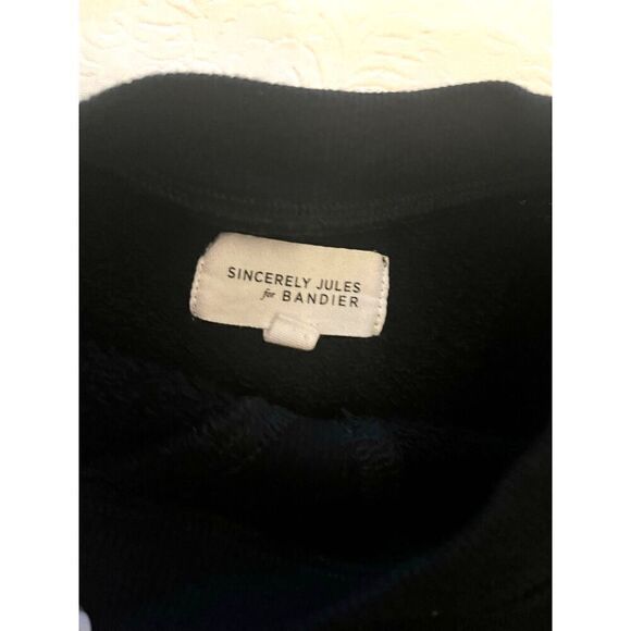 Sincerely Jules for Bandier Black Long Sleeve Sweatshirt Dress Size XS - Picture 4 of 7